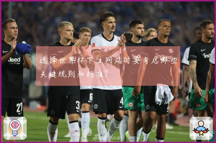 选择世界杯下注网站时要考虑哪些关键规则和标准？