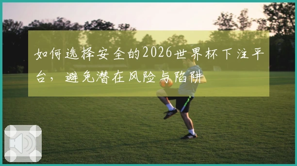 如何选择安全的2026世界杯下注平台，避免潜在风险与陷阱